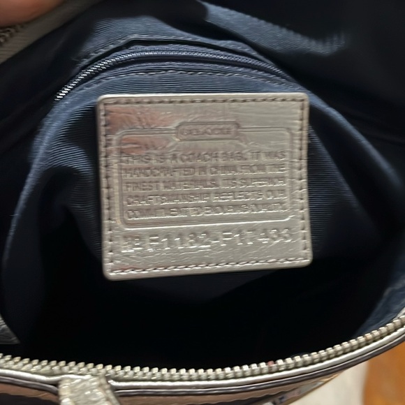 COACH Denim on Silver Shoulder Bag! - Picture 15 of 16
